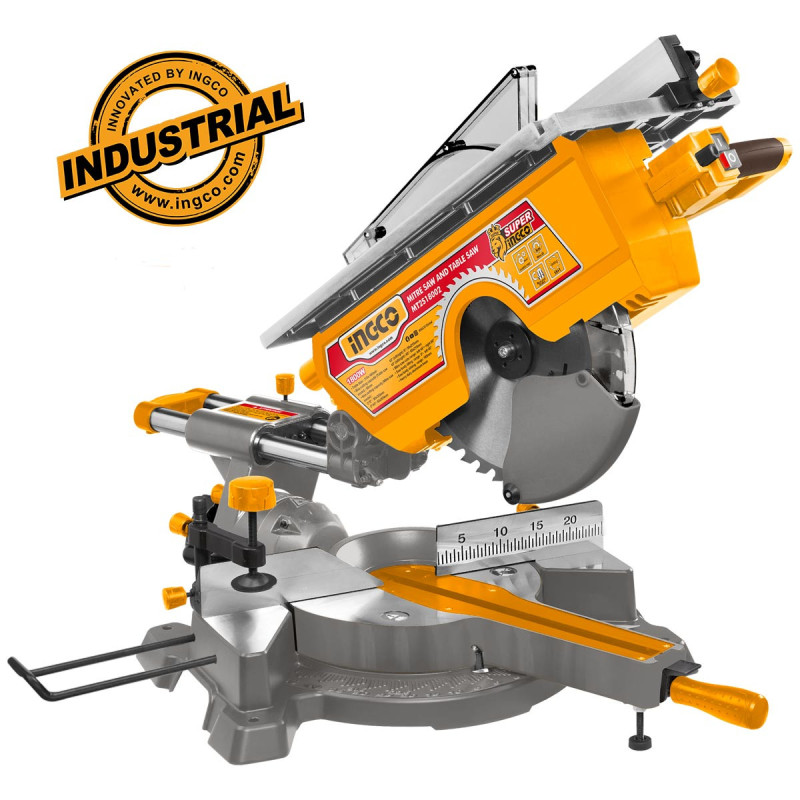 INGCO Φαλτσοπρίονο Radial 2 Εργασιών με Laser 1800W Φ 305mm (MT2S18002)