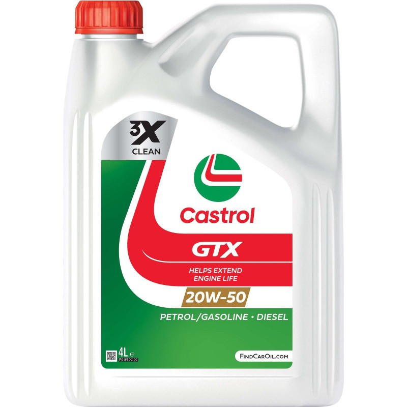 CASTROL GTX 20W-50 A3/B4 - ΛΙΠΑΝΤΙΚΟ ΚΙΝΗΤΗΡΩΝ - 4L