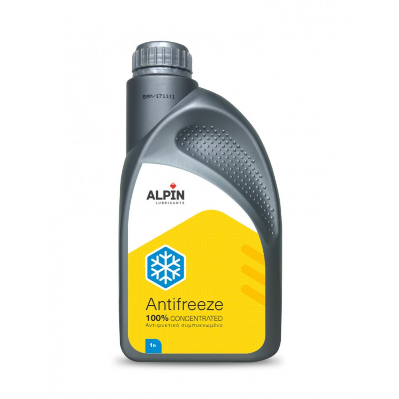 ALPIN ANTIFREEZE 100% CONCETRATED - ΣΥΜΠΥΚΝΩΜΕΝΟ ΨΥΚΤΙΚΟ ΥΓΡΟ ΚΙΝΗΤΗΡΩΝ - 1L