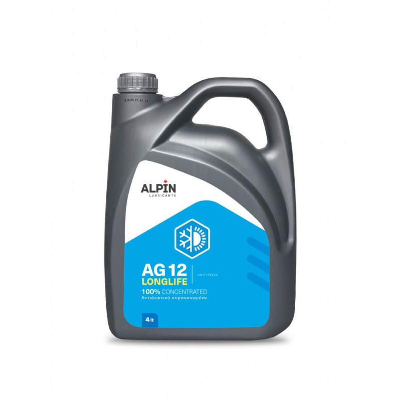 ALPIN LONGLIFE AG12 ANTIFREEZE - ΣΥΜΠΥΚΝΩΜΕΝΟ ΨΥΚΤΙΚΟ ΥΓΡΟ ΚΙΝΗΤΗΡΩΝ - 4L