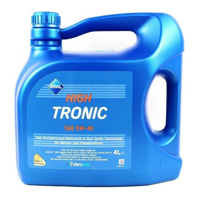 ARAL HIGH TRONIC 5W-40 - ΣΥΝΘΕΤΙΚΟ ΛΙΠΑΝΤΙΚΟ ΚΙΝΗΤΗΡΩΝ - 4L