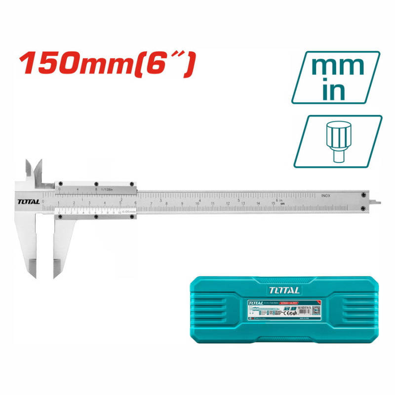 TOTAL ΠΑΧΥΜΕΤΡΟ ΙΝΟΧ 150mm (TMT311501)