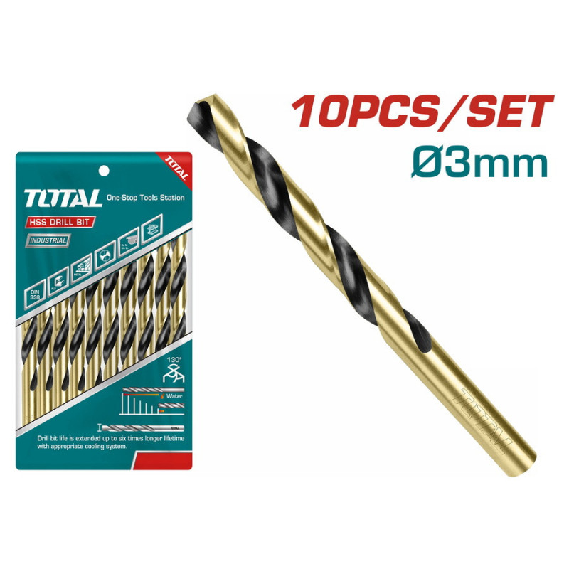 TOTAL ΤΡΥΠΑΝΙ HSS DIN 338 3mm (TAC100303)