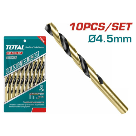 TOTAL ΤΡΥΠΑΝΙ HSS DIN 338 4.5mm (TAC100453)