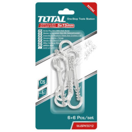 TOTAL ΣΕΤ ΒΙΔΕΣ ΓΑΝΤΖΟΥ ΜΕ ΒΙΣΜΑΤΑ 5mm (WJSPK5012)