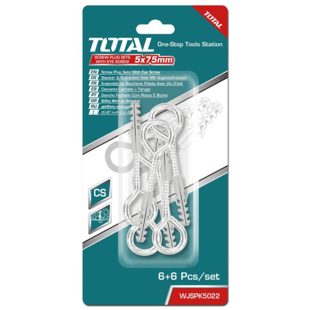 TOTAL ΣΕΤ ΒΙΔΕΣ ΚΡΙΚΟΥ ΜΕ ΒΙΣΜΑΤΑ 5mm (WJSPK5022)