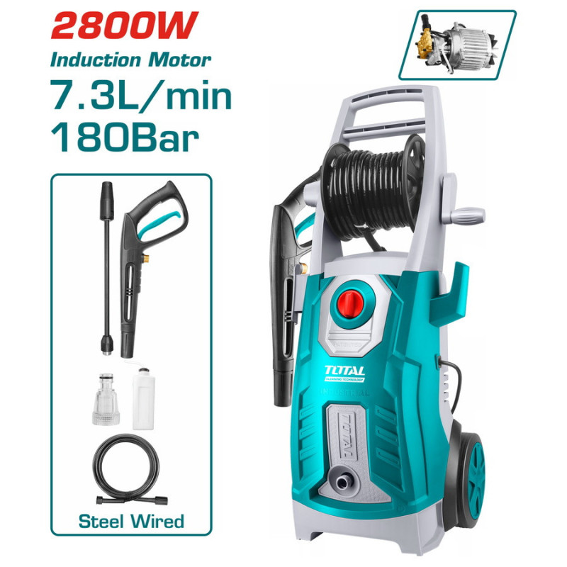 TOTAL ΕΠΑΓΓ. ΠΛΥΣΤΙΚΟ ΝΕΡΟΥ 2.800W / 180 Bar / Induction Motor (TGT11266)