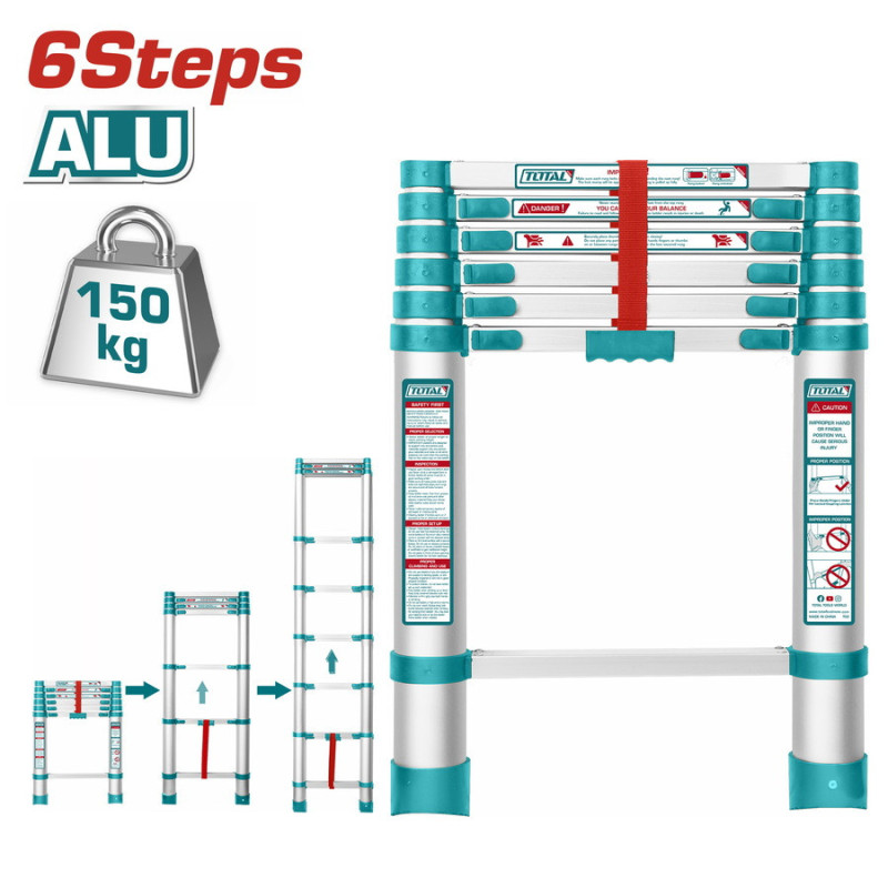 TOTAL ΣΚΑΛΑ ΑΛΟΥΜ. ΠΤΥΣΣΟΜΕΝΗ 6 ΣΚΑΛΟΠΑΤΙΑ (THLAD08061)