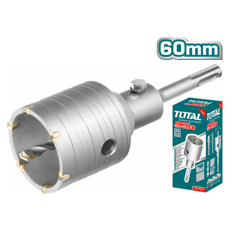 TOTAL ΔΙΑΜΑΝΤΟΚΟΡΩΝΑ ΜΠΕΤΟΥ SDS - PLUS 60mm (TAC430601)