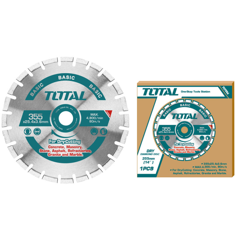 TOTAL ΔΙΑΜΑΝΤΟΔΙΣΚΟΣ Φ-355mm ΓΙΑ TPC9203556 (TPC9203556-SP-90)