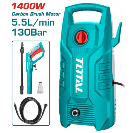 TOTAL ΠΛΥΣΤΙΚΟ ΝΕΡΟΥ 1.400W / 130 Bar / Brush Motor (TGT11316)