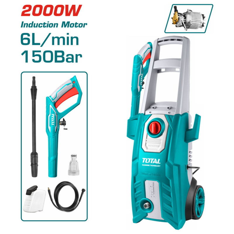 TOTAL ΕΠΑΓΓ. ΠΛΥΣΤΙΚΟ ΝΕΡΟΥ 2.000W / 150 Bar / Induction Motor (TGT11226)