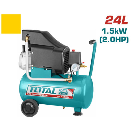 TOTAL ΑΕΡΟΣΥΜΠΙΕΣΤΗΣ ΛΑΔΙΟΥ 1.5kW / 2HP / 24Lit (TC1202411)