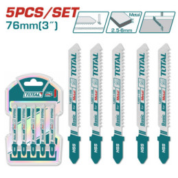 TOTAL ΜΑΧΑΙΡΑΚΙΑ ΣΕΓΑΣ ΜΕΤΑΛΛΟΥ 76mm 5ΤΕΜ (TJSBT118B)