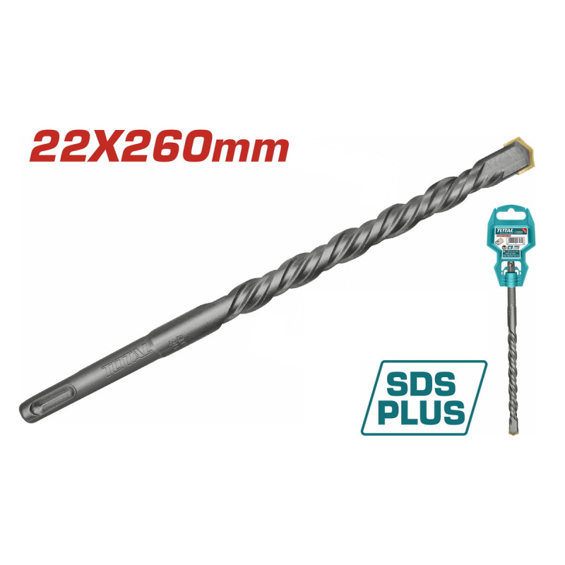 TOTAL ΔΙΑΜΑΝΤΟΤΡΥΠΑΝΟ SDS-PLUS 22 X 260mm (TAC312203)