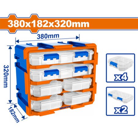 WADFOW ΣΥΡΤΑΡΙΕΡΑ ΑΠΟΘΗΚΕΥΣΗΣ 380Χ182Χ320mm (WTB8346)