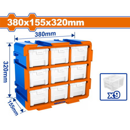 WADFOW ΣΥΡΤΑΡΙΕΡΑ ΑΠΟΘΗΚΕΥΣΗΣ 380Χ155Χ320mm (WTB8331)