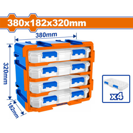 WADFOW ΣΥΡΤΑΡΙΕΡΑ ΑΠΟΘΗΚΕΥΣΗΣ 380Χ182Χ320mm (WTB8344)