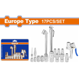 WADFOW ΣΕΤ ΠΙΣΤΟΛΙΟΥ & ΤΑΧΥΣΥΝΔΕΣΜΩΝ ΑΕΡΟΣ 1/4" 17ΤΕΜ (WQP9420)