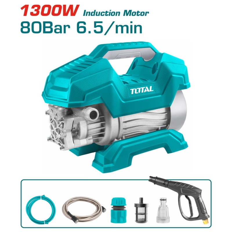 TOTAL ΠΛΥΣΤΙΚΟ ΝΕΡΟΥ 1.300W / 80 Bar / Induction Motor (TGT11216)