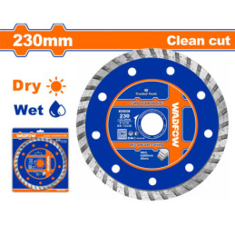 WADFOW ΔΙΑΜΑΝΤΟΔΙΣΚΟΣ TURBO ΞΗΡΑΣ & ΥΓΡΑΣ ΚΟΠΗΣ 230mm (WDC3K05)