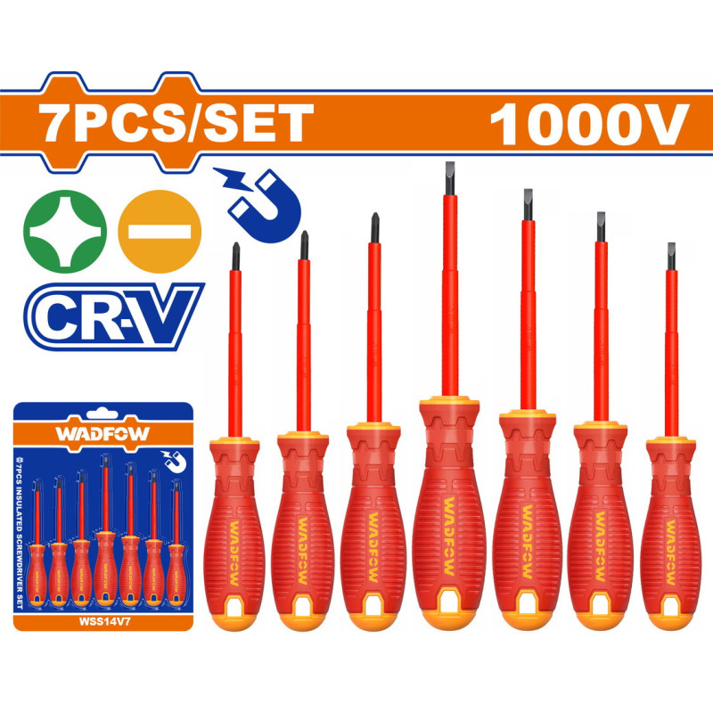 WADFOW ΣΕΤ ΚΑΤΣΑΒΙΔΙΑ ΜΑΓΝ. VDE 1000V 7ΤΕΜ (WSS7407)