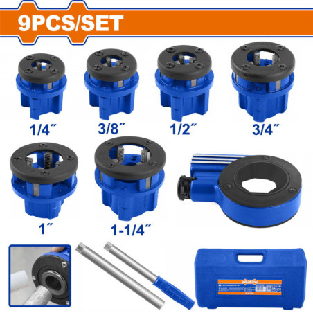 WADFOW ΣΕΤ ΦΙΛΙΕΡΕΣ 1/4" ΕΩΣ 1-1/4" 9ΤΕΜ (WJK1D61)