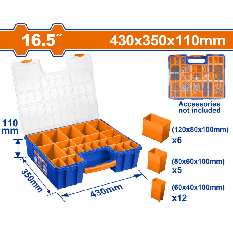 WADFOW ΤΑΜΠΑΚΙΕΡΑ ΕΡΓΑΛΕΙΩΝ 16.5" / 430 Χ 350 Χ 110mm (WTB1622)