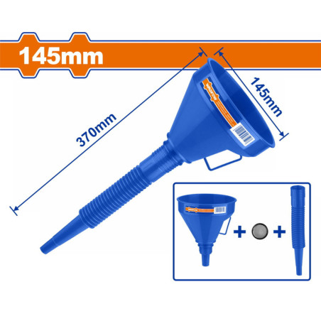 WADFOW ΠΛΑΣΤΙΚΟ ΧΩΝΙ ΜΕ ΣΠΙΡΑΛ 2 σε 1 145mm (WUF1302)