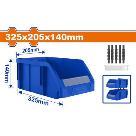 WADFOW ΣΚΑΦΑΚΙ ΑΠΟΘΗΚΕΥΣΗΣ 325Χ205Χ140mm (WTB0303)