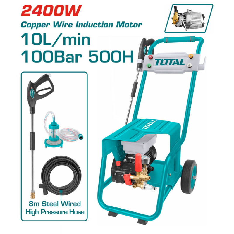 TOTAL ΕΠΑΓΓ. ΠΛΥΣΤΙΚΟ ΝΕΡΟΥ 2.400W / 100 Bar / Induction Motor (TGT11176)