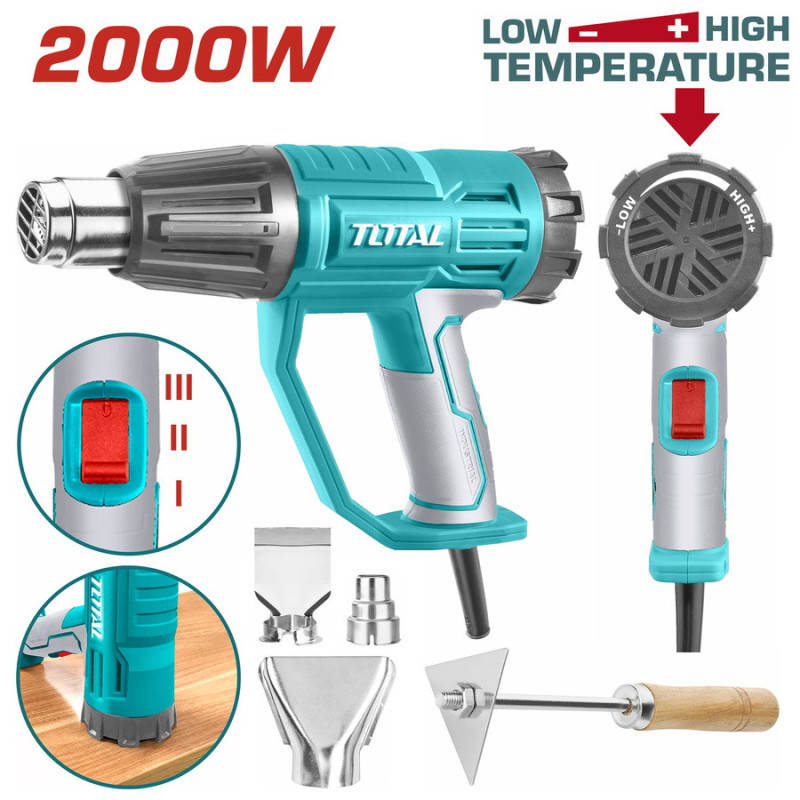 TOTAL ΕΠΑΓΓ. ΠΙΣΤΟΛΙ ΘΕΡΜΟΥ ΑΕΡΑ 2.000W (TB20045)