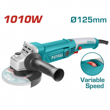 TOTAL ΓΩΝΙΑΚΟΣ ΤΡΟΧΟΣ 1.010W - 125mm ΗΛΕΚΤΡΟΝΙΚΟΣ (TG1121256-3)