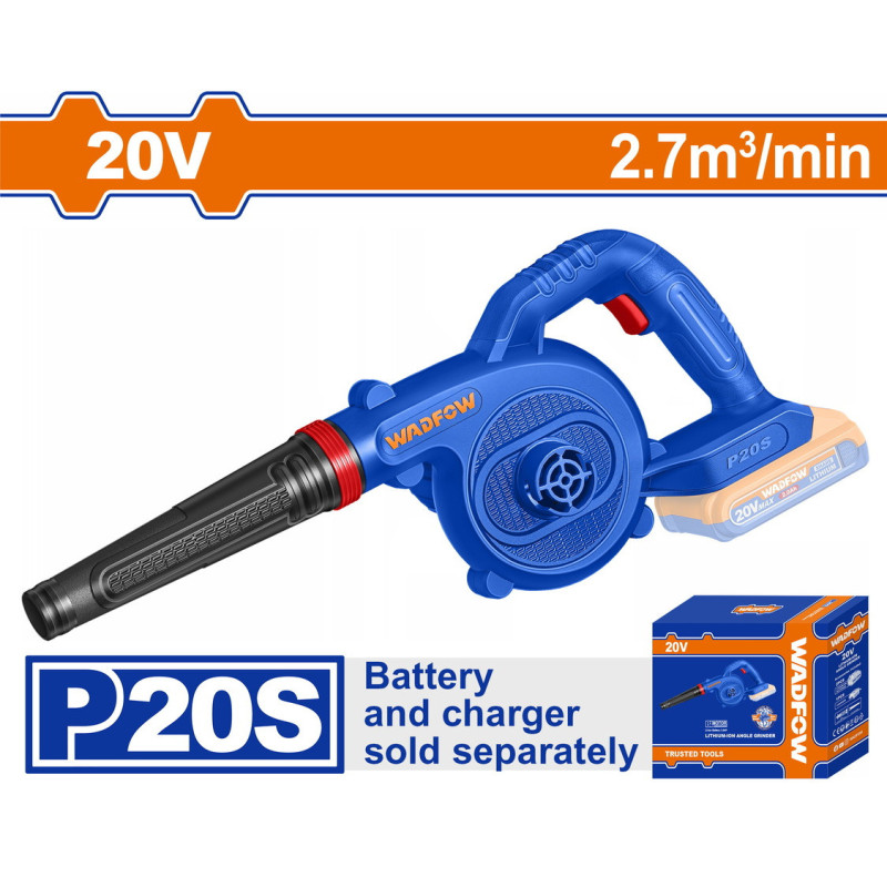 WADFOW ΦΥΣΗΤΗΡΑΣ ΜΠΑΤ. Li-ion 20V ΧΩΡΙΣ ΜΠΑΤΑΡΙΑ & ΦΟΡΤΙΣΤΗ (WBLP512)