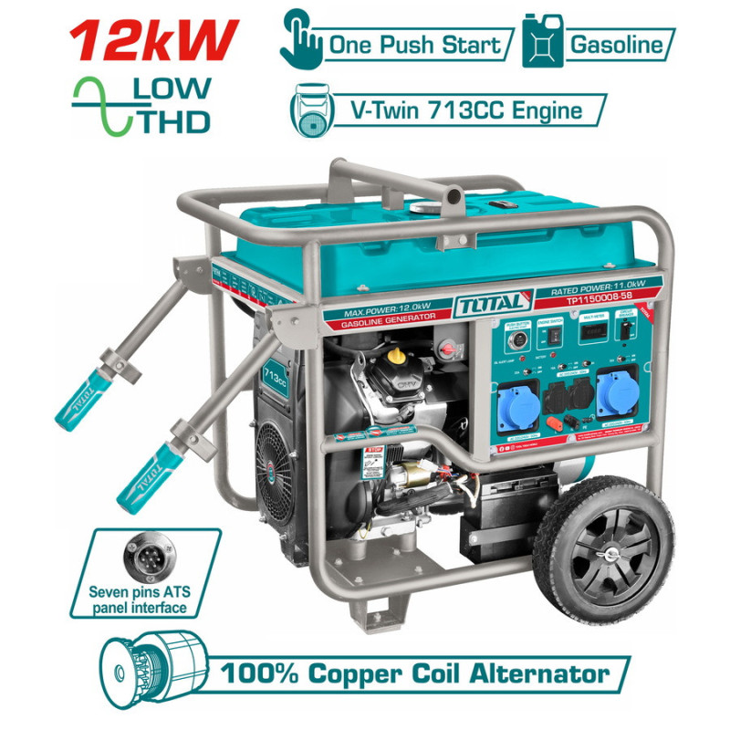 TOTAL ΕΠΑΓΓ. ΗΛΕΚΤΡΟΓΕΝΝΗΤΡΙΑ ΒΕΝΖΙΝΗΣ 12.000W (TP1150008)