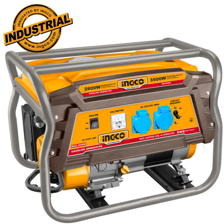 INGCO Γεννήτρια Βενζίνης με Σταθεροποιητή AVR 3.5kW  4.3kVA  7HP (GE35006)