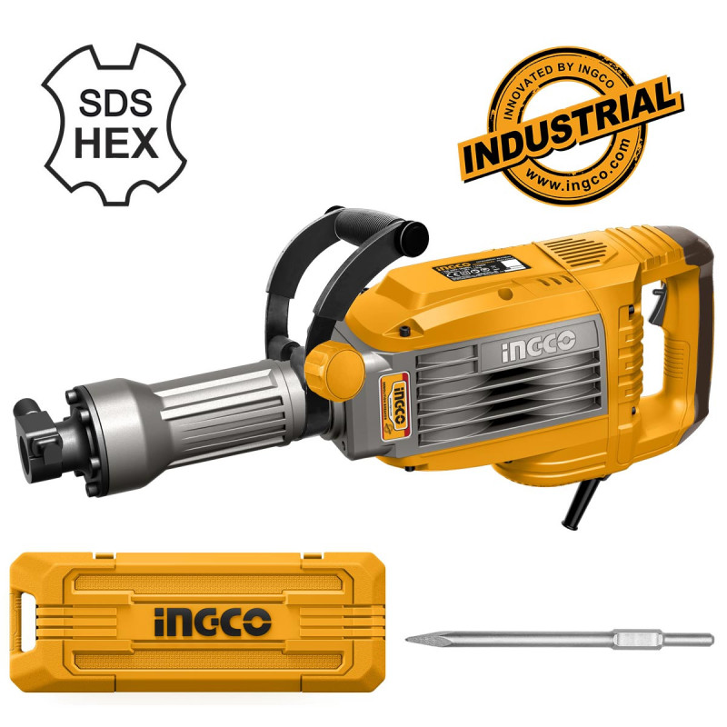 INGCO Ηλεκτρικό Κατεδαφιστικό Πιστολέτο 1700W HEX 14kg (PDB170068)